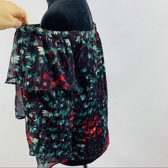 1. State The Curator Rich Black Floral Blouse - Picture 7 of 11